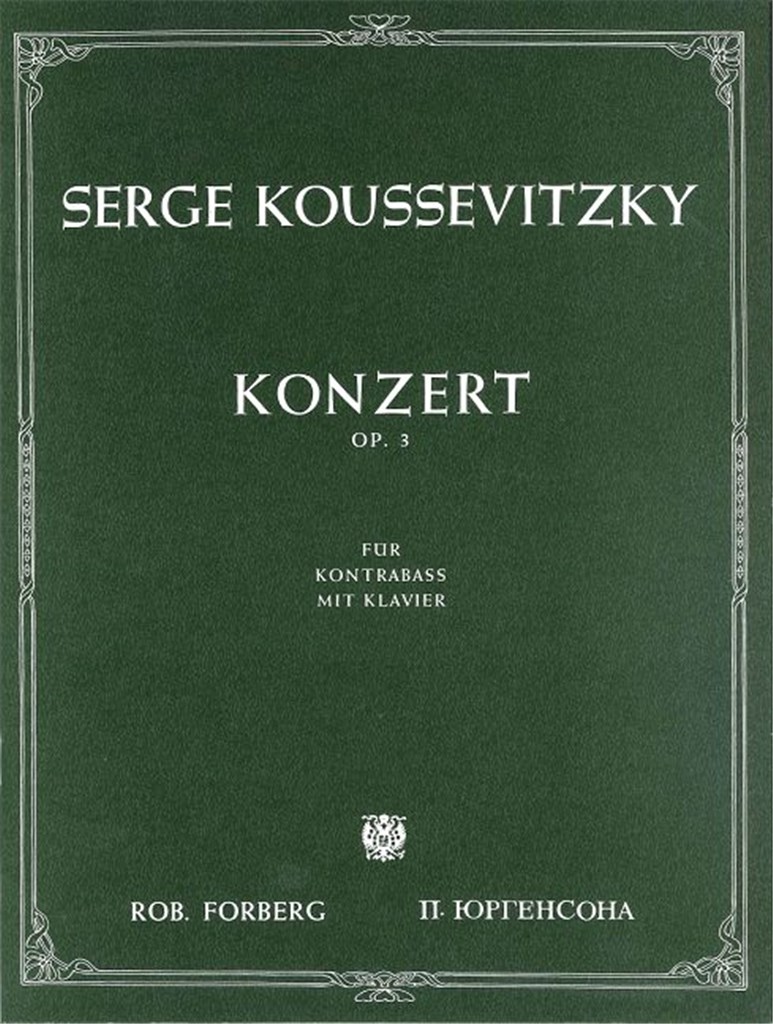Konzert für Kontrabass und Orchester, op.3